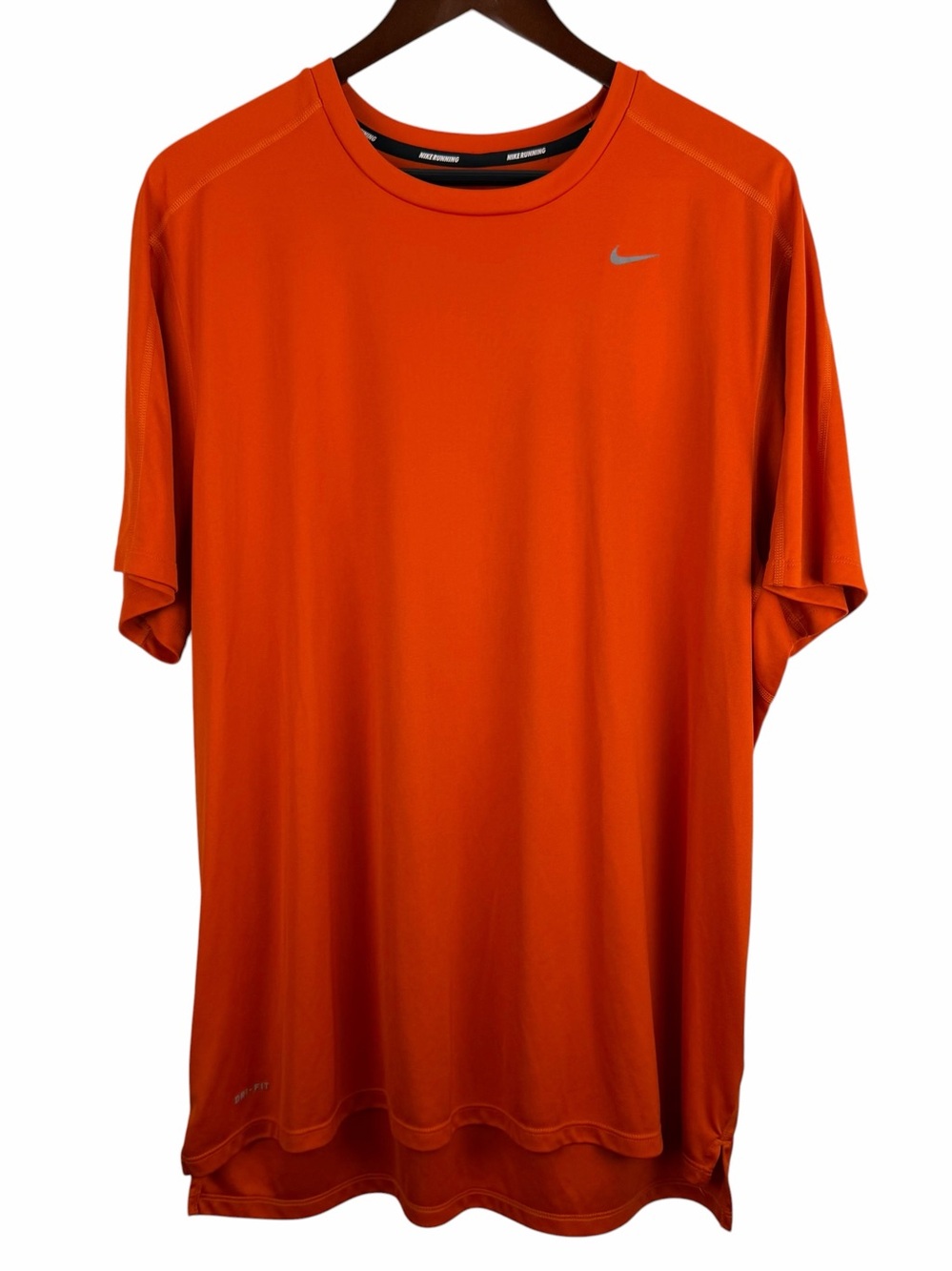 Nike Running | Orange Dri Fit Short Sleeve Shirt
